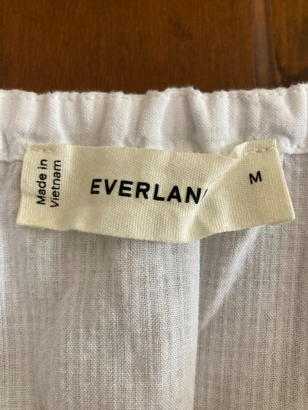 Everlane Gauze Button-Up Cotton Blouse in White NWOT